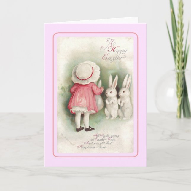 Vintage Easter Holiday Card (Front)
