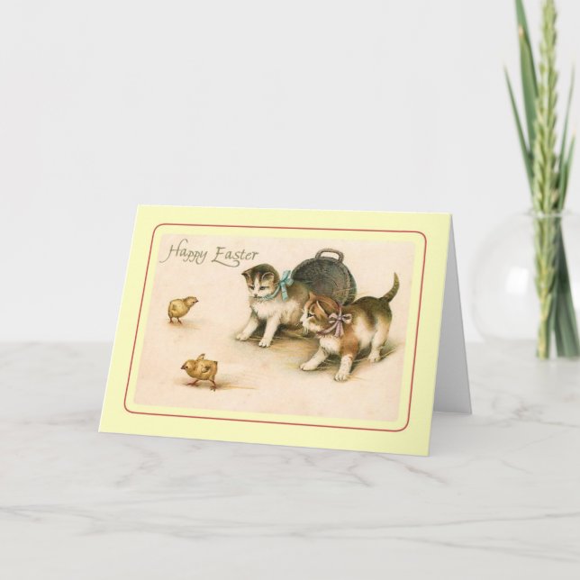 Vintage Easter Holiday Card (Front)