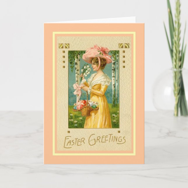 Vintage Easter Holiday Card (Front)