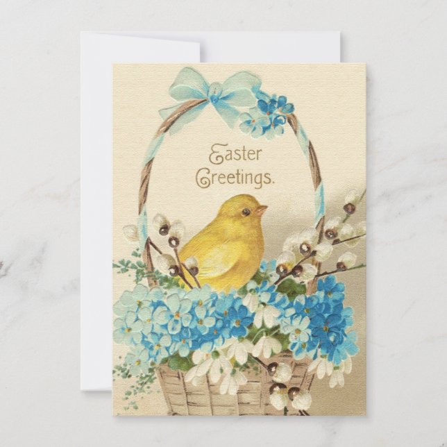 Vintage Easter holiday card (Front)