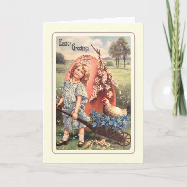 Vintage Easter Holiday Card (Front)