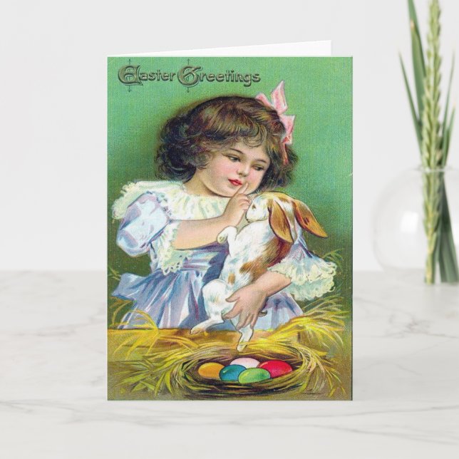 Vintage Easter Holiday Card (Front)