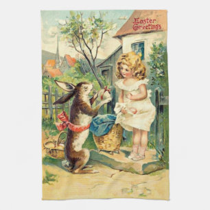 Vintage : easter - kitchen towel