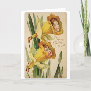 Vintage Easter - Live Life in Full Bloom Holiday Card