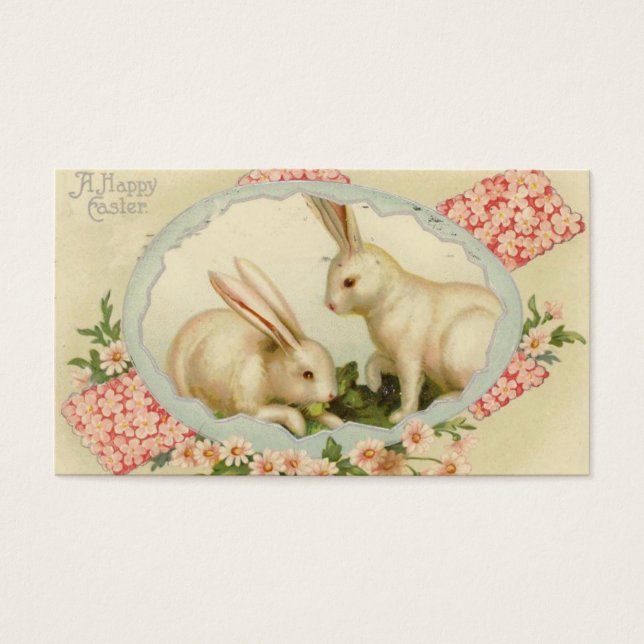 Vintage Easter Mini Doodle Greeting cards (Front)