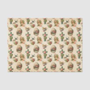 Vintage Easter mixed pattern party tissue Tissue Paper