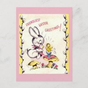 Vintage Easter Postacrd Holiday Postcard