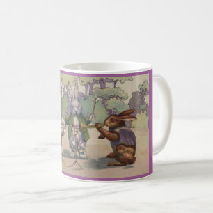 Vintage Easter Rabbit Musicians Mug