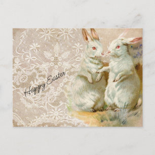 Vintage Easter Rabbits Postcard