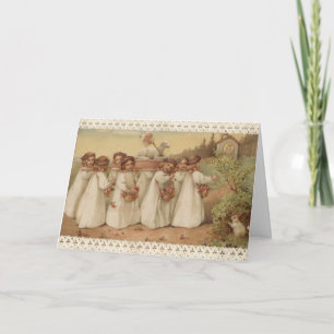 Vintage Easter Religious Pascha Resurrection Holiday Card