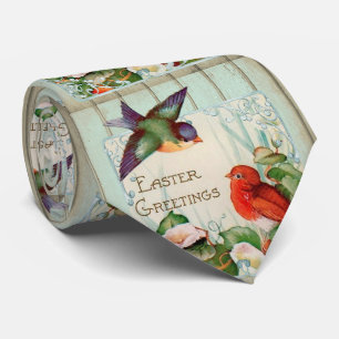 Vintage Easter Spring Tie