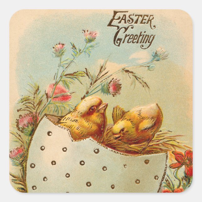 Vintage Easter sticker (Front)