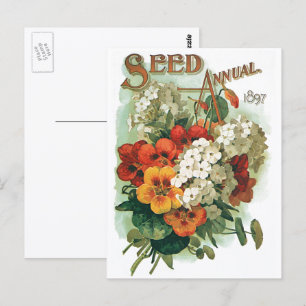 Vintage Eastman's Seed Catalogue Cover Art, 1897 Postcard