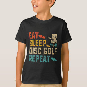 Vintage Eat Sleep Disc Golf Repeat Player Golfer G T-Shirt
