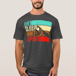 Vintage Eat Sleep Repeat Mantis T-Shirt