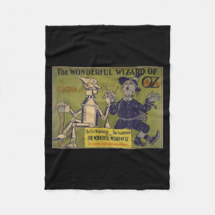 Vintage Ecrow Tin-man Shirt Art-the Wizard Of Oz  Fleece Blanket