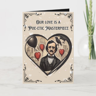 Vintage Edgar Allan Poe Valentine's Day Card