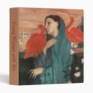 Vintage Edgar Degas Young Woman with Ibis Art Binder