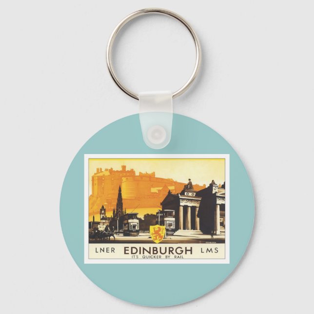 Vintage Edinburgh LNER Keychain (Front)