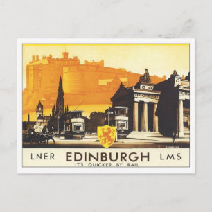 Vintage Edinburgh LNER Postcard