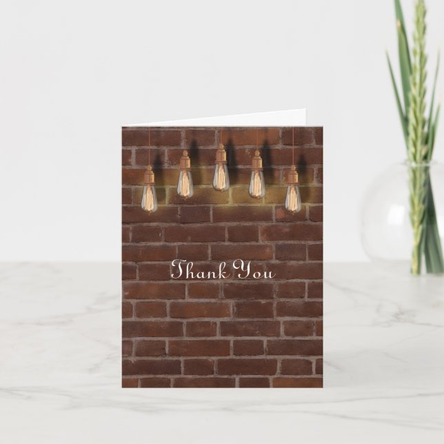 Vintage Edison Lightbulbs Industrial Chic Merci (Devant)