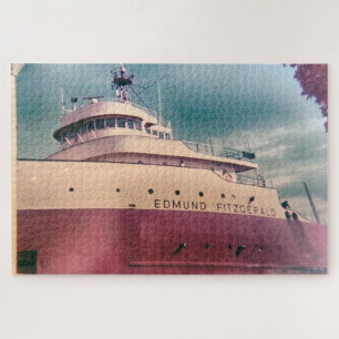 Vintage Edmund Fitzgerald Photo Jigsaw Puzzle