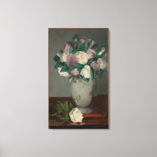 Vintage Edouard Manet Peonies Canvas Print