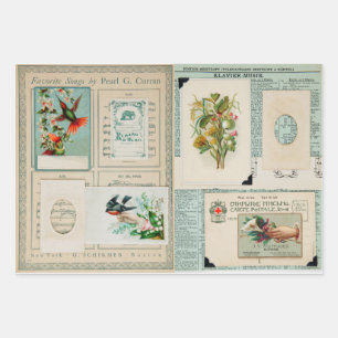 Vintage Edwardian images Wrapping Paper Sheet