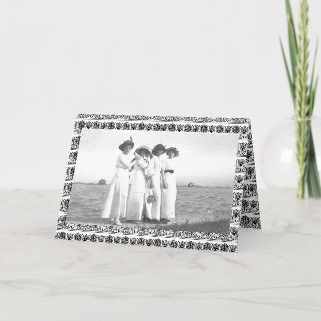 Vintage Edwardian Women Card (Front)