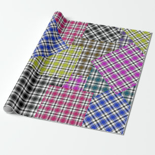 Vintage Effect Plaid Gift Wrap HAMbyWG