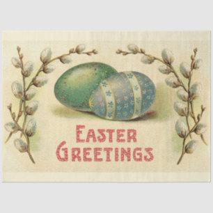 Vintage Eggs Easter Holiday Tissue Paper