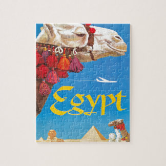 Vintage Egypt Air Travel Advertisement Jigsaw Puzzle