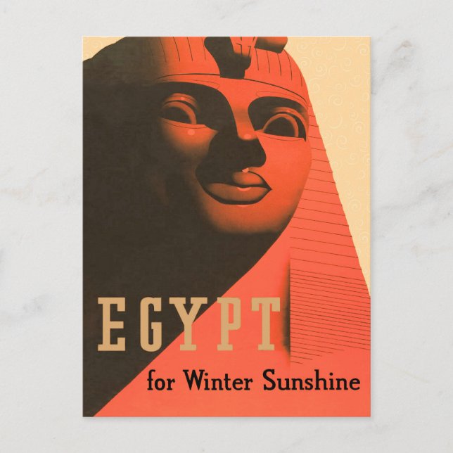 Vintage Egypt Sphinx Postcard (Front)