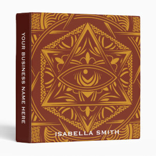 Vintage Egypt Travel Ancient Eye Mandala Binder