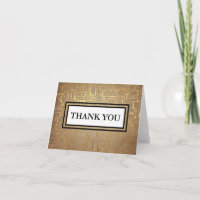 Vintage Egyptian Hieroglyphics Thank You Note