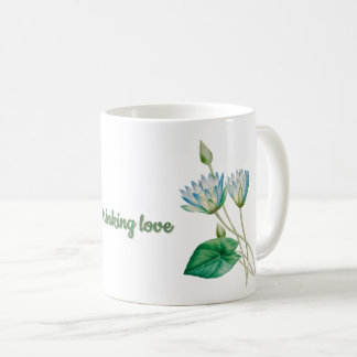 Vintage Egyptian Lotus Flower  Coffee Mug