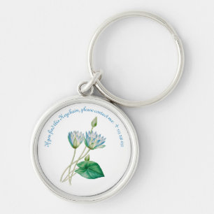Vintage Egyptian Lotus Flower Keychain