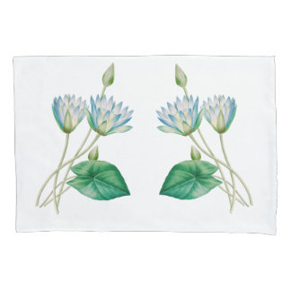 Vintage Egyptian Lotus Flower Pillowcase