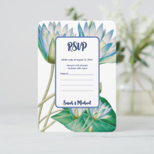 Vintage Egyptian Lotus Flower  Save The Date