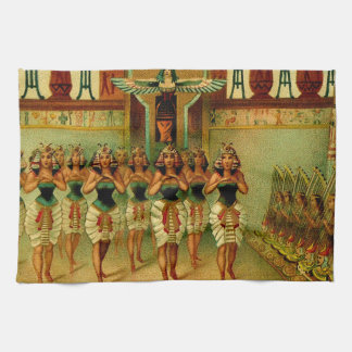 Vintage Egyptian Painting Kitchen Towel