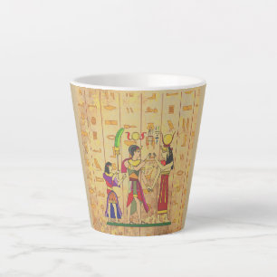 Vintage , Egyptian Pattern, Antique Style Latte Mug