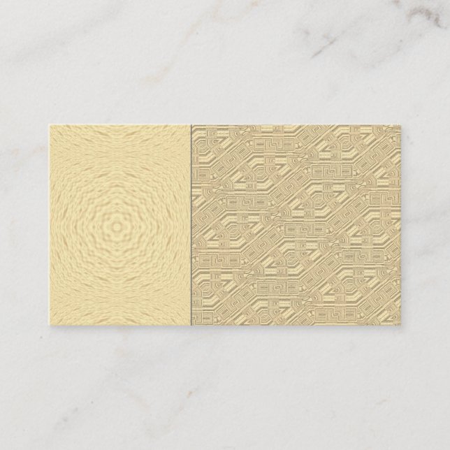 Vintage egyptian style gold business card (Front)