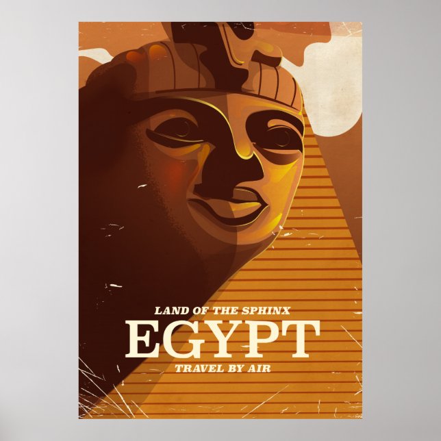 Vintage Egyptian vacation poster (Front)