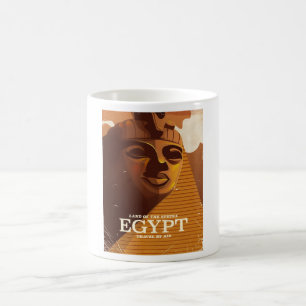 Vintage Egyptian vacation poster Coffee Mug