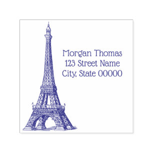 Vintage Eiffel Tower #1 Drawing Self-inking Stamp