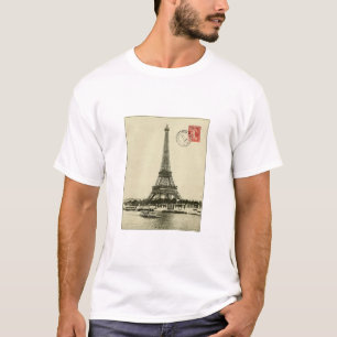 Vintage Eiffel Tower in Paris France T-Shirt