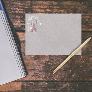 Vintage Eiffel Tower Oh Paris France Daisy Post-it Notes