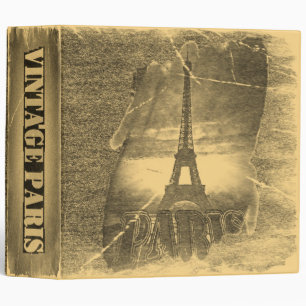 Vintage Eiffel Tower Paris #2 - Binder