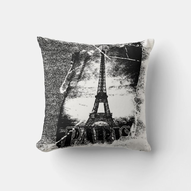 Vintage Eiffel Tower Paris #2 - Pillow (Front)