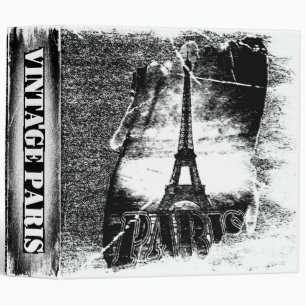 Vintage Eiffel Tower Paris #3 - Binder